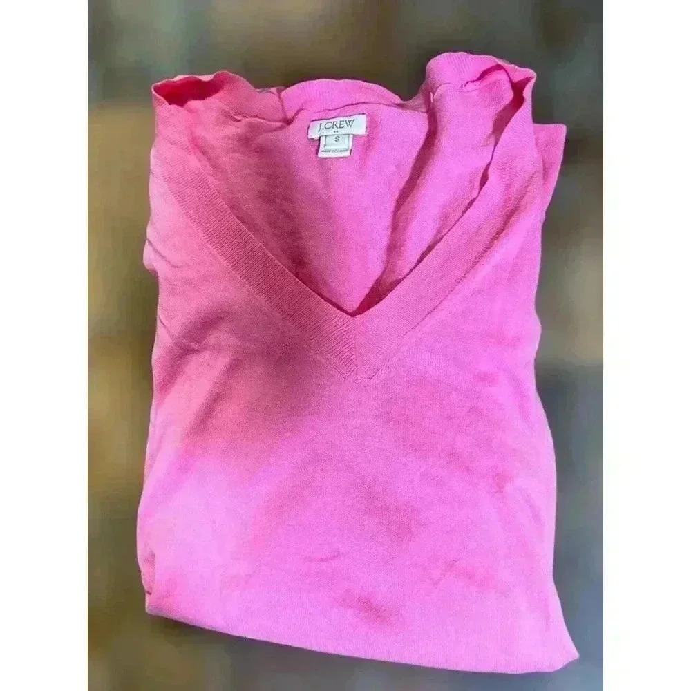 J Crew Sweater Pullover Preppy Pink Casual Ladies, Size Small